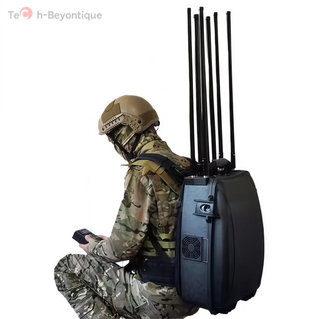 6/8-Bands Backpack Fpv Drone Signal Blocking Jammer Knapsack Drone Directional Jammer Device